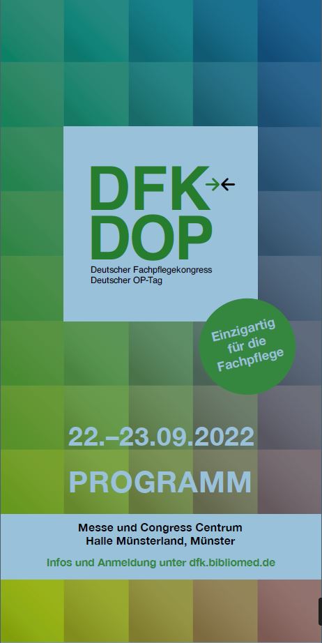 Titelbild des Kongressprogramms OP-Tag Münster